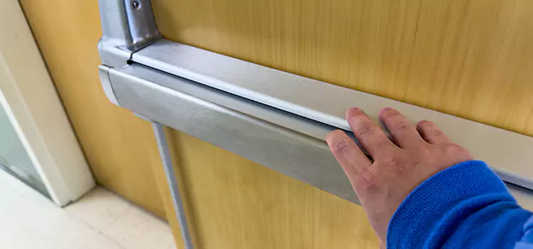 Installing a Push Bar on a Door Barberton